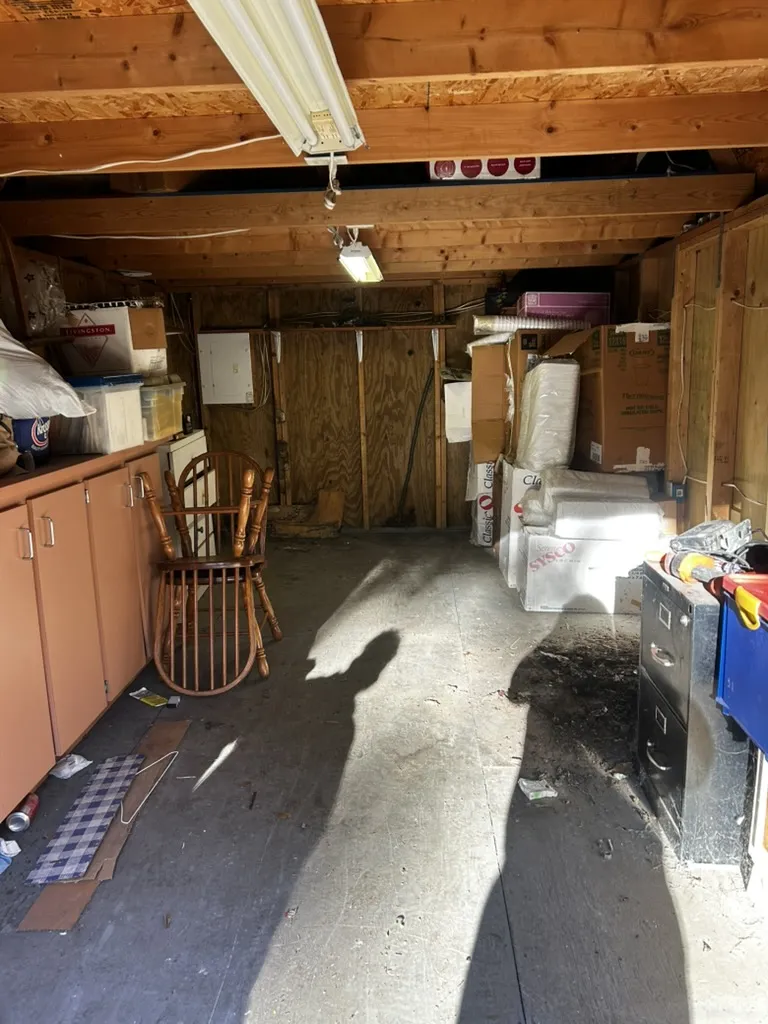 Same garage cleared out after junk removal